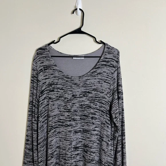 Bryn Walker Black and Gray Maxi Dress Size L - Picture 3 of 11